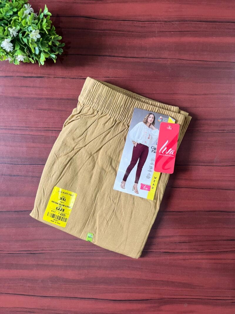 LIVA Lycra Cigar Pants - Skin