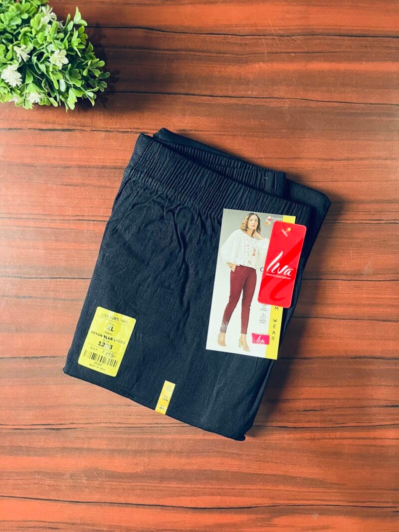 LIVA Lycra Cigar Pants - Navy Blue