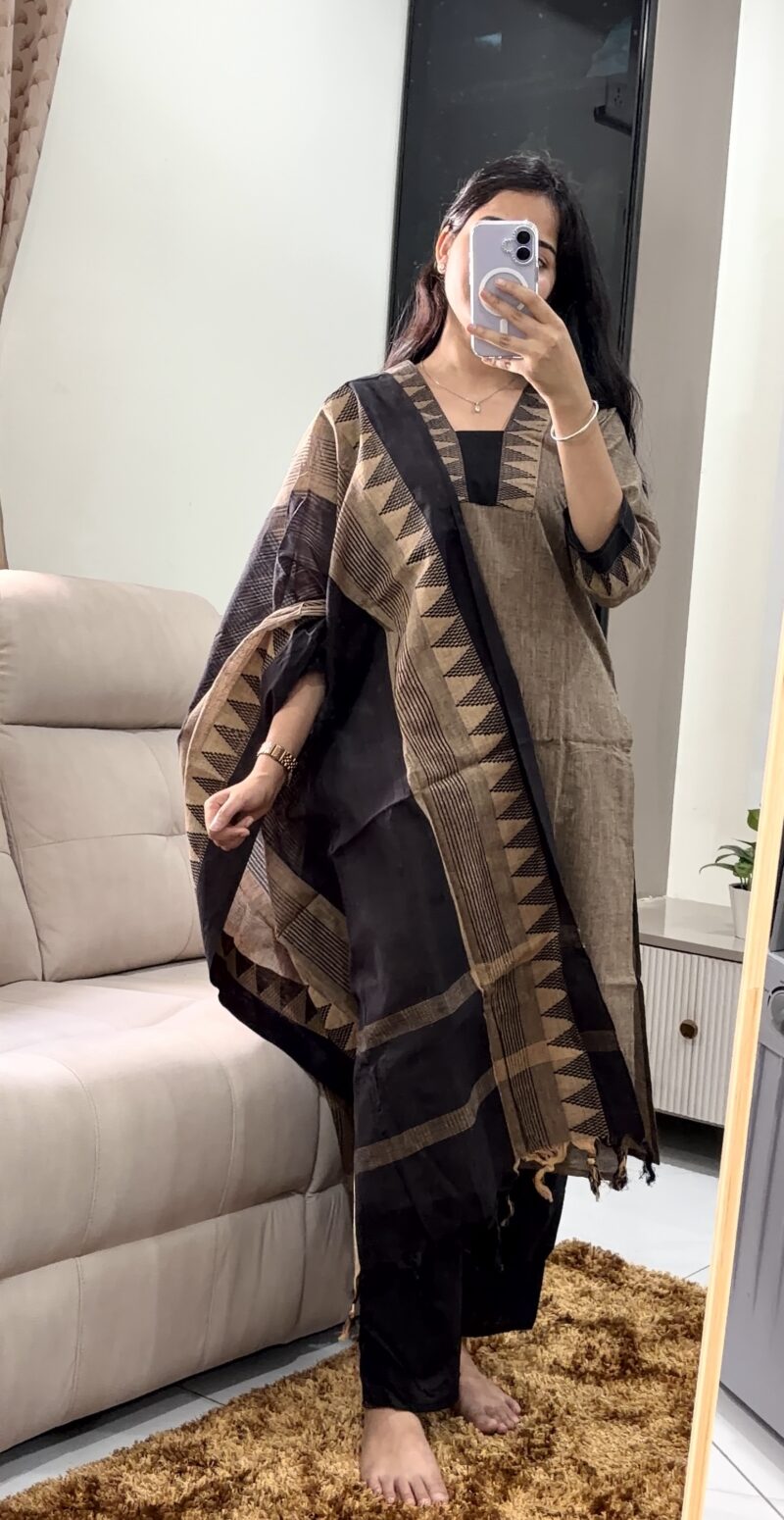 Premium Bagalpuri Cotton High neck Salwar suit